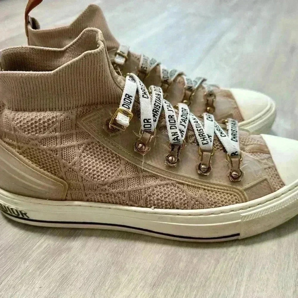 Dior WALK'N'DIOR SNEAKER Nude Cannage Technical Mesh size 40 us 9 - Picture 8 of 16